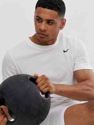 Nike Training Dry T-shirt In White