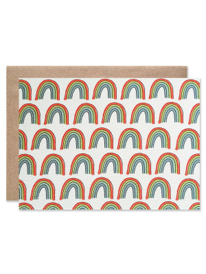 Hartland Brooklyn Rainbow Print Blank Folding Card