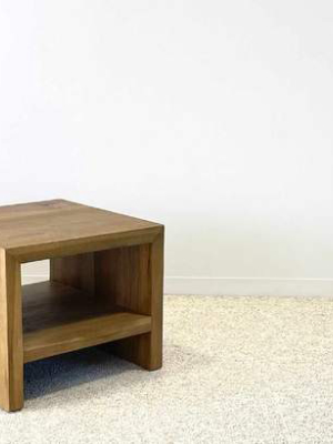 The Peconic Dark Oak Side Table