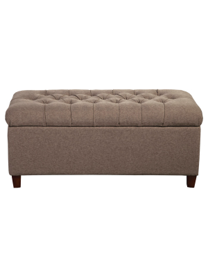 Tufted Storage Bench - Homepop