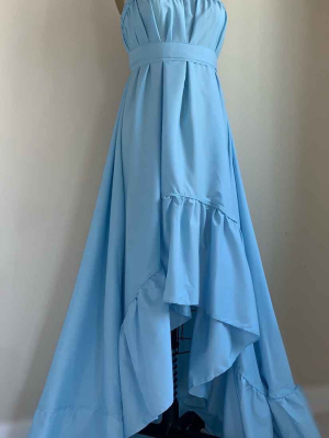 Camaroha Sutra Goddess Dress Blend 10 Inch Ruffle In Sky Blue