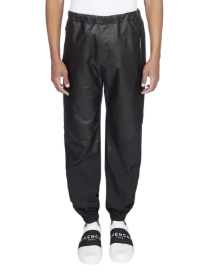 Givenchy Logo Detail Leather Pants