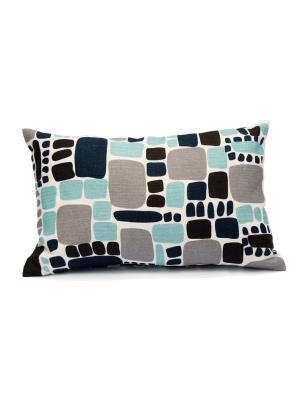 Area Pebbles Pillow In Blue - Extra Small