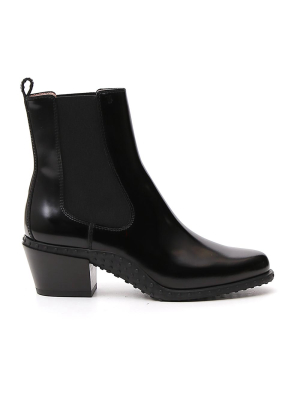 Tod's Gommino Block Heel Chelsea Boots