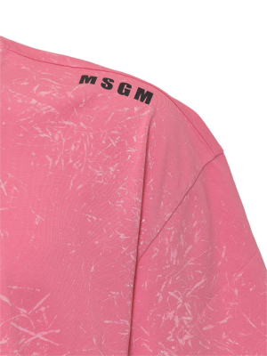 Msgm Logo Printed T-shirt