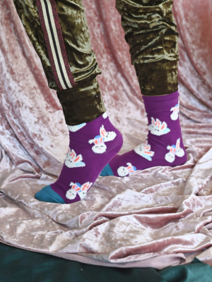 Crew Socks - Bunny Slippers