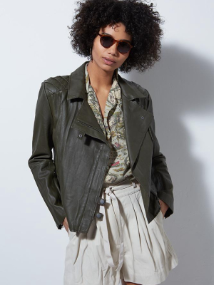 Leather Classic Moto, Army