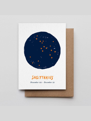 Sagittarius Star Sign Card