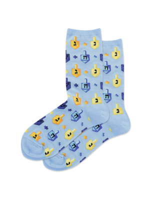 Women's Dreidels Crew Socks