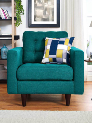 Era Upholstered Armchair Teal