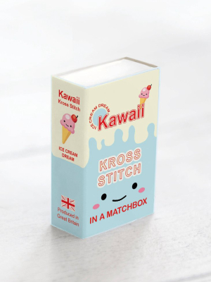 Kawaii Cross-stitch Ice Cream Matchbox