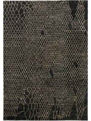 Bjorn Black/khaki/brown Area Rug