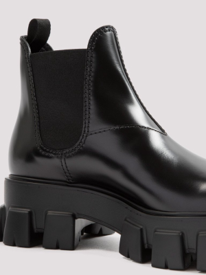 Prada Monolith Chelsea Boots