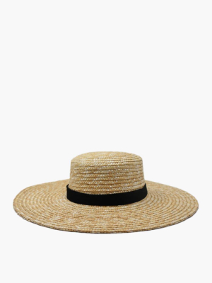 Wyeth™ Straw Nellie Wide-brimmed Boater Hat