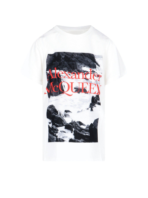 Alexander Mcqueen Photograph Print Crewneck T-shirt