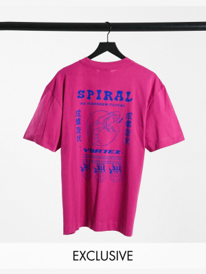 Collusion T-shirt With Print In Pink