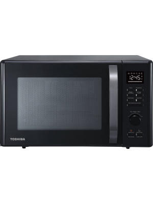 Toshiba 1.0 Cu Ft Multi-function 6 In 1 Microwave Black Stainless Steel Ml-ac28s(bk)