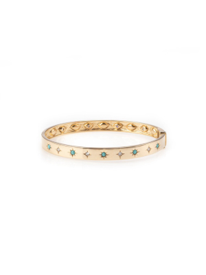 Celeste Bangle With Turquoise