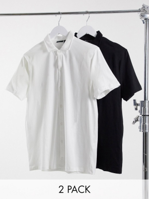 Asos Design 2 Pack Jersey Shirt