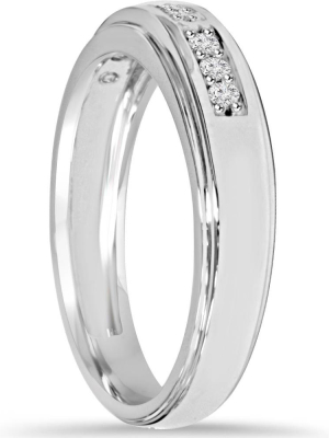 Pompeii3 1/4ct Diamond Mens Ring 10k White Gold