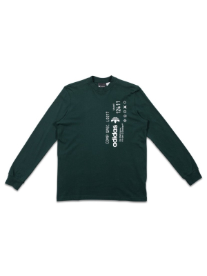 Adidas Originals By Aw Graphic Long Sleeve Green