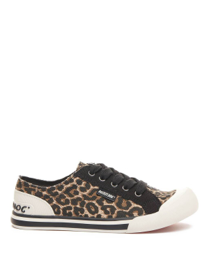 Jazzin Leopard Print Sneakers