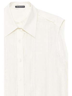 Ann Demeulemeester Lace Sleeveless Shirt