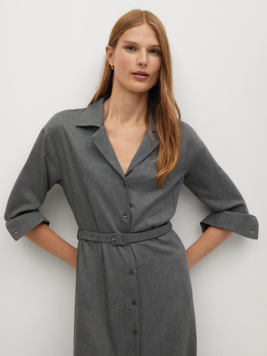 Belt Shirt Dress