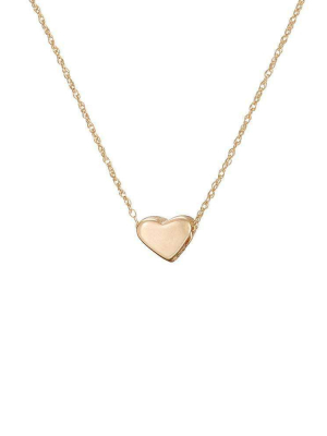 Solid Gold You Are My Heart Necklace
