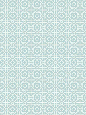 Pergola Lattice Wallpaper In Robin Egg Blue From The Silhouettes Collection By York Wallcoverings