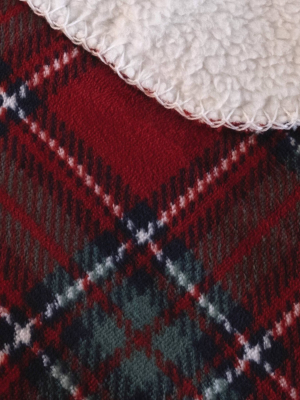 50"x60" Nottingham Plaid Reversible Throw Blanket Red - Better Living