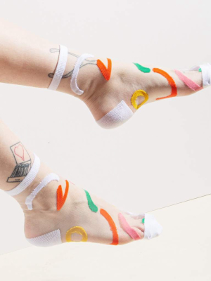 Poketo Sheer Outlines Socks