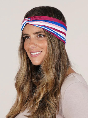 Dahlia Multi-stripe Turban Twisted Headband