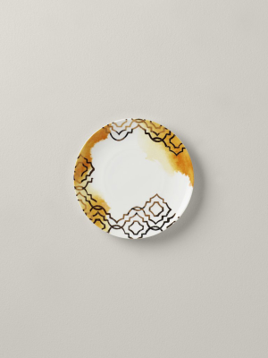 Mosaic Radiance Goldenrod Tidbit Plate