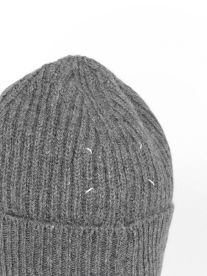 Maison Margiela Ribbed Knit Beanie