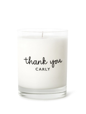 Candle Label - Thank You Personalized