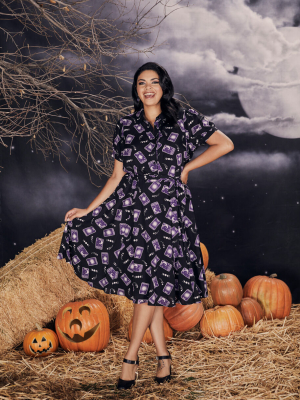 Modcloth X Collectif In The Cards Swing Dress