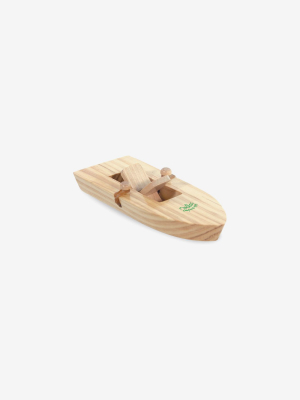 Classic Wooden Rubber-band Powered Paddle Boat