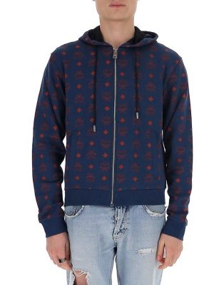 Mcm All Over Logo Hoodie