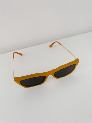 Bowery Sunglasses In Mustard