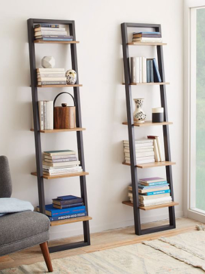 Ladder Bookshelf - Narrow (sand/stone)