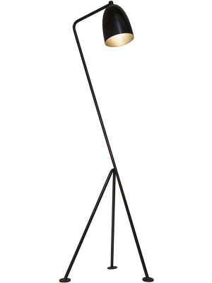 Noir Asti Black Floor Lamp