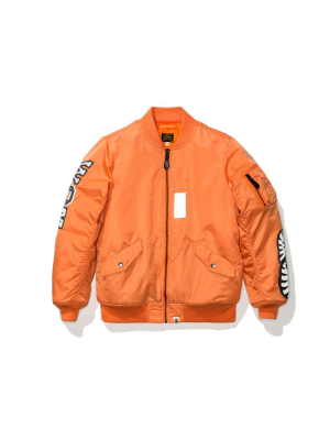 Bape Reflector Shark Ma-1 - Orange