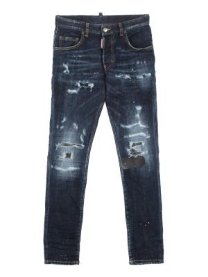 Dsquared2 Kids Distressed Slim Fit Jeans