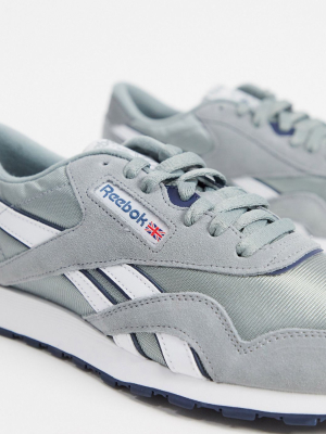 Reebok Classics Nylon Sneakers In Gray