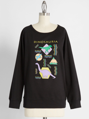 Dinosauria Graphic Sweatshirt