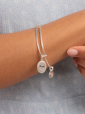 Mom Charm Bangle Bracelet, 'bonded By Love'