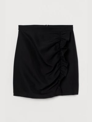 Flounce-trimmed Skirt