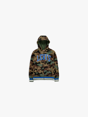 Little Boys (4-7) Camo Zip Up Hoodie