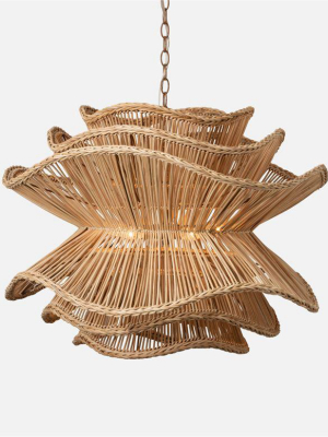 Alondra Chandelier Natural Rattan